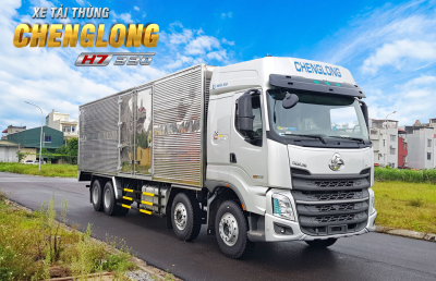 XE TẢI THÙNG CHENGLONG 8X4 330HP -THÙNG KÍN